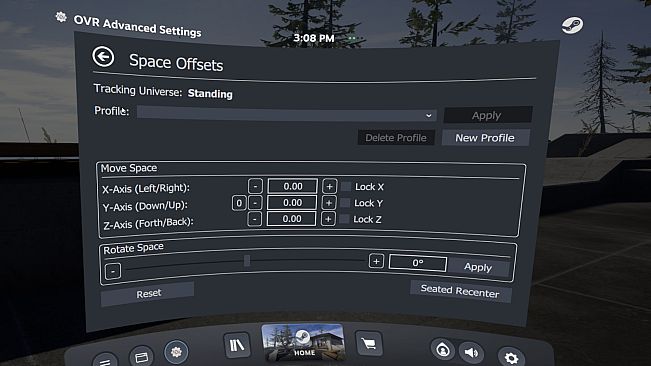 OVR Advanced Settings