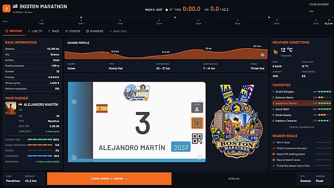 Pro Endurance Series: Running Manager