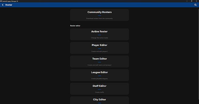 Baseball Legacy Manager 24