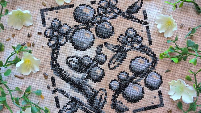 Aster Pebble and the Case of Bad Bureaucracy - Cross Stitch Zine