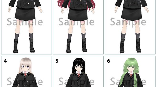 RPG Maker 3D Character Converter - Gee-kun-soft character 03 military uniform